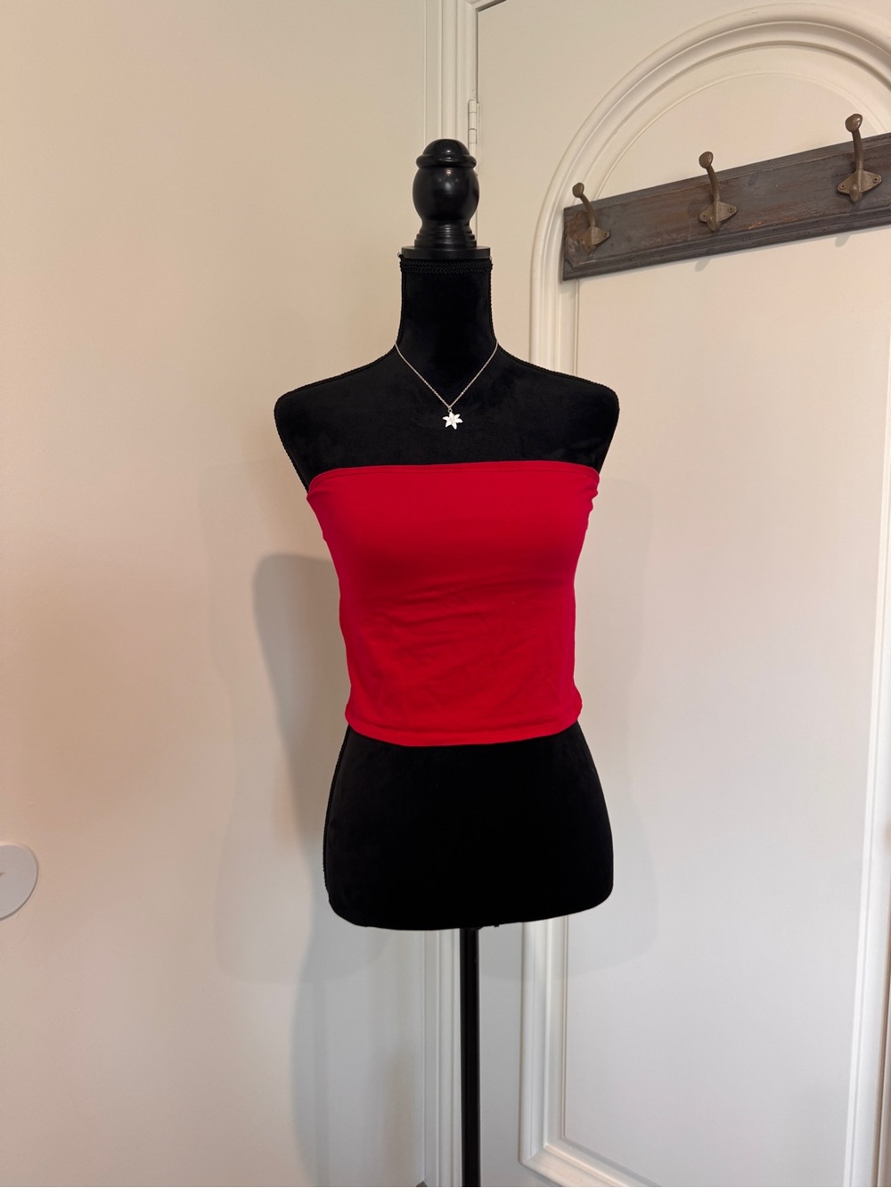 Bozzolo Bright Red Strapless Tube Top